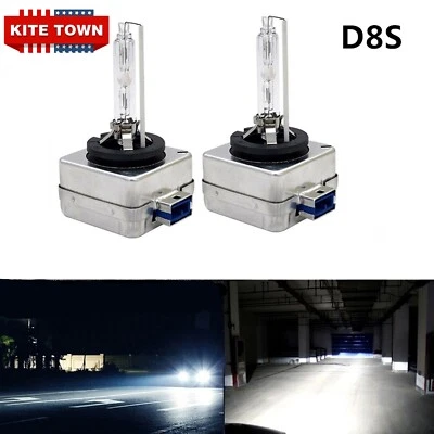 2X NEW D8S 6000K For OEM 66548 66549 HID XENON FOGLIGHT BULBS SET - Image 1 of 4