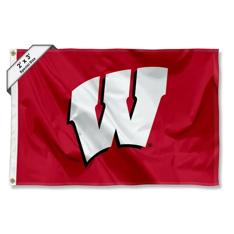 UW Badgers 2'x3' Flag Cover