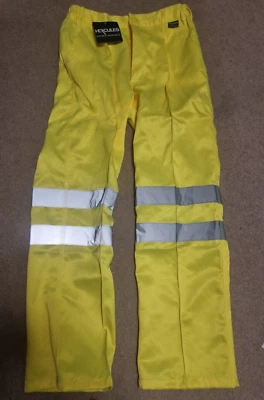 Pantalones Hercules Hi Viz Lads Ropa de Trabajo Alta Visibilidad Amarillo Reflectante Foto 1 de 4