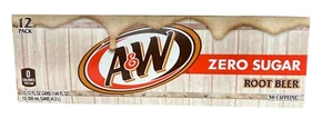 A&W Zero Sugar koffeinfreies Root Beer 12er Pack - Bild 1 von 2