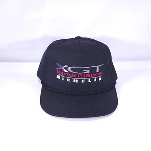 Vintage Michelin XGT Performance USA Snapback Black Automotive Rope Swingster - Picture 1 of 10
