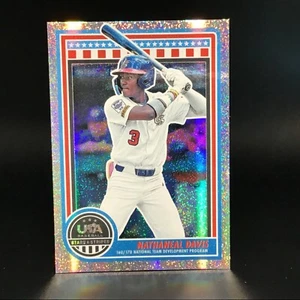 NATHANEAL DAVIS 2025 USA Stars & Stripes SPARKLE NTDP - Picture 1 of 2