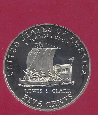 2004 S доказательство JEFFERSON НИКЕЛЬ - КИЛЬ ЛОДКА РЕВЕРС - Изображение 1 из 2