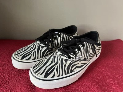 VANS Doheny Decon Zebra Metallic Skate Shoes Women’s 9.5 VG+++ - Image 1 of 4