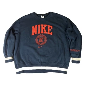 Nike Sportswear Phoenix Oversized Crew Neck Sweatshirt Blue Women’s Medium - Picture 1 of 11