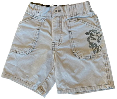 Bermudas de Colección 2005 Old Navy Dragon Gráfico Utilitario Bolsillo Carga 2T 2 Años Foto 1 de 4
