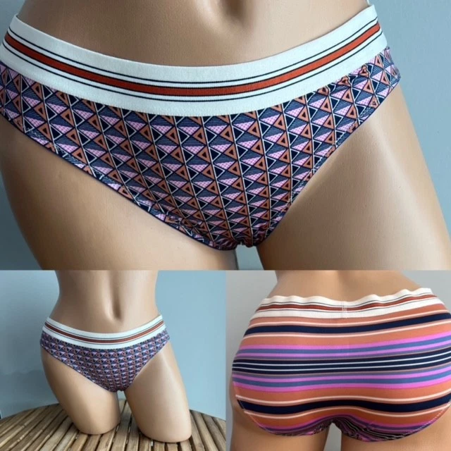 VINTAGE VICTORIAS SECRET BIKINI CULOTTE PANTIES sz L - Image 1 of 1