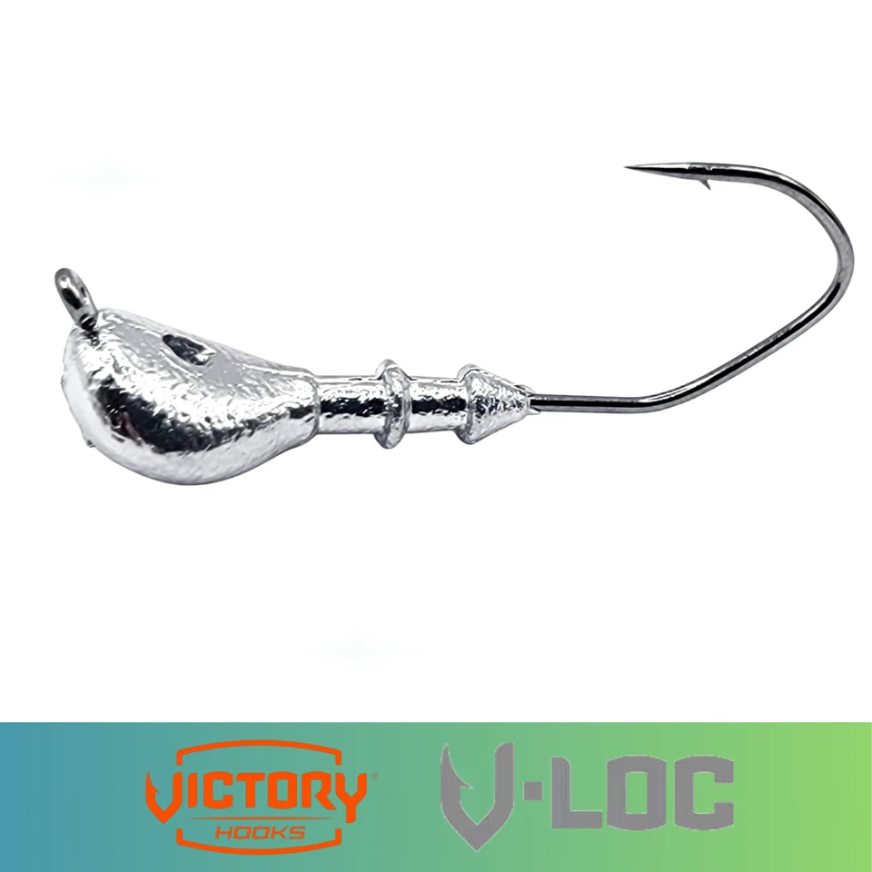 Plantilla de pesca de lubina sin malezas Arky Arkie sin pintar Victory V Loc Hook Endura paquete de 25 Foto 1 de 1