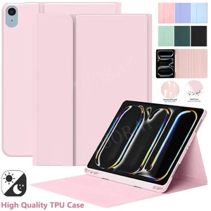 Smart Leather Stand Case Cover For iPad 7/8/9/10th Gen Air 3 4 5 6 Pro 11 2024 - Picture 1 of 46