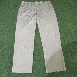 Lauren Ralph Lauren Men’s Dress Pants 38x32 Gray Flat Front Polyester Rayon - Picture 1 of 12