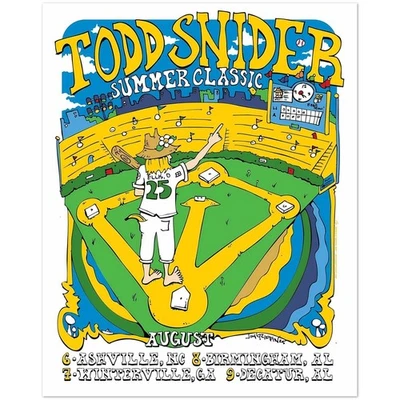 Todd Snider Summer Classic – August Tour Poster 2025
