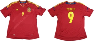 Spain Adidas Torres #9 Jersey 2XL 2010 2012 Home World Cup Soccer Red ✅ - Picture 1 of 23