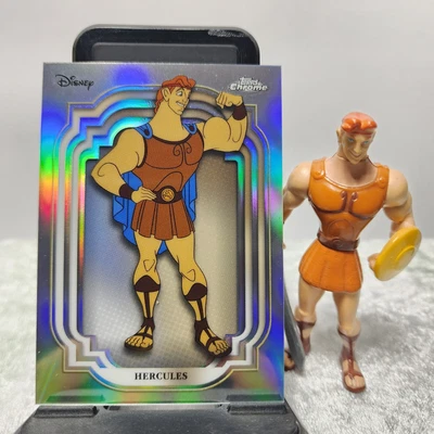 Hercules 2024 Topps Chrome Disney Pixar Silver Refractor #115 + Figure  - Image 1 of 3