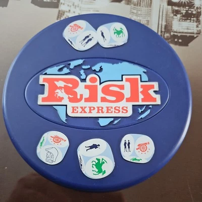 Risk Express Game Travel Family Hasbro Parker 2006 100% Complete Card Dice Game - Image 1 of 4