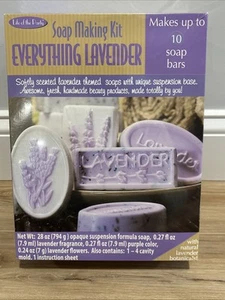 Kit Sapone Tutto Lavanda Nuovo Sigillato in Fabbrica Fa Fino a 10 Barrette - Foto 1 di 7