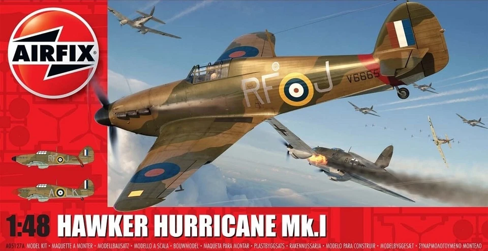 Airfix Products A05127A 1 48 Hawker Hurricane Mk.i Aircraft