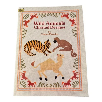Wild Animals Charted Designs Counted Cross Stitch Pattern Book By C Plowden EUC - Image 1 of 4