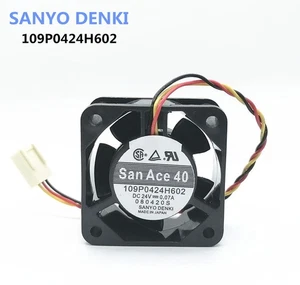 SANYO 109P0424H602 24V 0.07A 40*40*20 Industrial Computer Server Fan 3-wire - Afbeelding 1 van 11