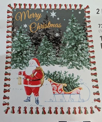 Kit de manta polar sin coser FELIZ NAVIDAD Santa 72"x60" NUEVO Foto 1 de 4