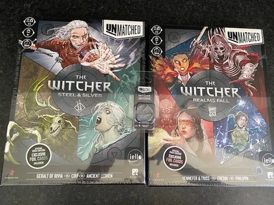 Pacchetto giochi da tavolo The Witcher senza pari - Realms Fall and Steel & Silver (nuovo) - Immagine 1 di 3