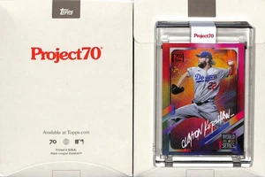 2021 TOPPS PROJECT 70 #393 2021 CLAYTON KERSHAW - LOS ANGELES DODGERS - RISK - Picture 1 of 2