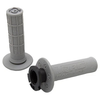TORC1 Racing Defy Lock On MX Grips Grey For Kawasaki KLX110L 2010-2020 Foto 1 de 4