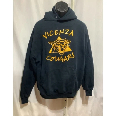 Sudadera con capucha negra y dorada XL Vicenza Cougars Foto 1 de 4