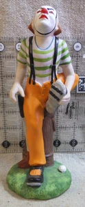 Vintage The Toscany Sammlung Clown Golf Golf Unfall Autsch! 8,5" Made Japan - Bild 1 von 3