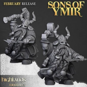 Highland Miniatures Dwarf Runemaster Forge - 3D Printed - Picture 1 of 6