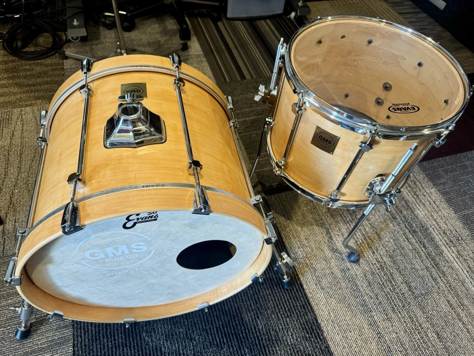 Tambores de arce GMS Grand Master Series Born 01/01 hermosos acabados satinados naturales Foto 1 de 2