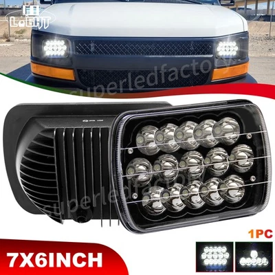 Brightest 1PC 7X6 LED Headlight Hi/Lo For Chevy Express Cargo Van 1500 2500 3500 - Image 1 of 4