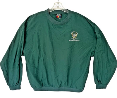 Cortavientos Vintage Años 90 Green Sailfish Point Yacht Club 2000 Talla XL Foto 1 de 4