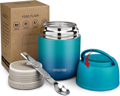 Thermo per Alimenti 500Ml, Contenitore Termico per Alimenti Di Acciaio Inossidab - Immagine 1 di 4