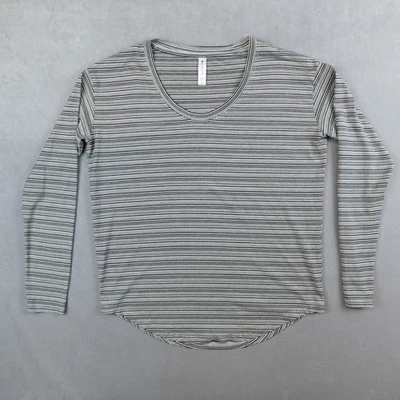 Top Athleta Cloudlight Stratus para mujer talla XS a rayas manga larga Foto 1 de 4