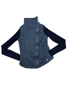 Alo Yoga Damen Tao Creme SherpaFleece Gefüttert Asymmetrisch Full Zip Jacke GR S - Bild 1 von 4