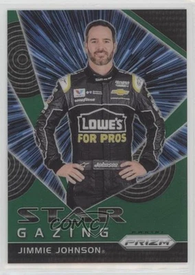 2018 Panini Prizm Star Gazing Green Prizm /149 Jimmie Johnson #65 HOF - Image 1 of 2
