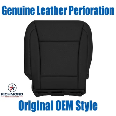 Cubierta de asiento de cuero genuino negra para Hyundai Genesis 2009-2014 Foto 1 de 4