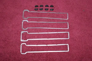 MASERATI GHIBLI KHAMSIN INDY VALVE COVER GASKETS AND RUBBER SEAL HALF MOONS - Picture 1 of 1