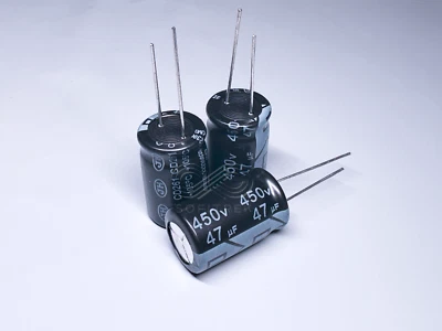 Condensador electrolítico 5X CD261 LK Jianghai 47uF 450V 16x25,5 500VSurge 12kHr Foto 1 de 3