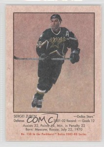 2002-03 ITG Parkhurst Retro Sergei Zubov #158 HOF
