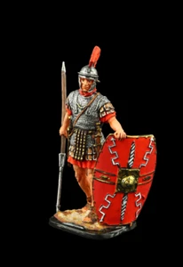 Soldado de hojalata coleccionable legionario romano de pie, I c. d.C. Antigua Roma - Imagen 1 de 5