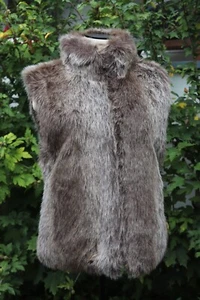 Reversible Faux Fur Vest - Warm & Stylish Outerwear Blassport Size S - Picture 1 of 20