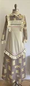 Vestido Vintage Raro "Diolen" Estampado Patchwork Años 70, 16.5" Pit to Pit - Imagen 1 de 12