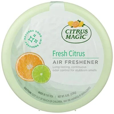 Ambientador sólido absorbente de olores Citrus Magic, cítricos frescos, paquete de 8 onzas  Foto 1 de 4
