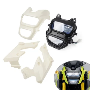 Faro proiettore anteriore a led e coperchio per honda grom msx125 msx 125 2016-18 uk - Foto 1 di 9