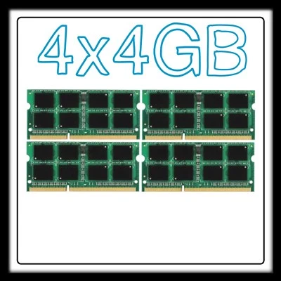16GB (4x4GB) DDR3 PC3-1066MHz PC3-8500 Sodimm Laptop RAM Memory for Apple iMac - Image 1 of 3