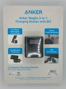 Anker 3-in-1 Cube Charger with MagSafe + Multi-Country Travel Adapter✅, FAST 🚚 - Afbeelding 1 van 8
