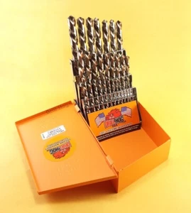 Drill Hog® 29 Pc Left Hand Drill Bit Set Reverse Niobium Nb41+ Lifetime Warranty - Picture 1 of 5