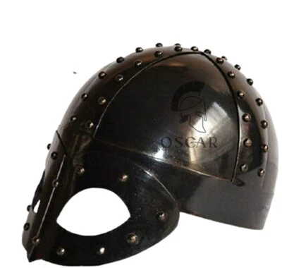 Máscara Vikinga Medieval Caballero Casco de Lujo Forro GRATIS Pascua Foto 1 de 3