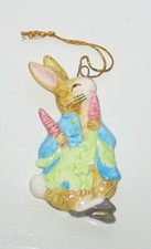 Schmid Peter Rabbit Ornament ©Fw Co 1982 Porcelain Beatrix Potter Creations